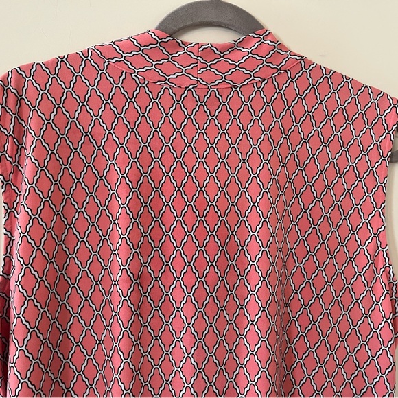 Dana Buchman Coral Patterned Sleeveless Blouse Dressy Women’s size XL - Picture 8 of 15